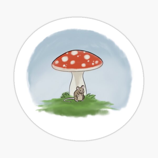 Little mushroom little mouse Sticker