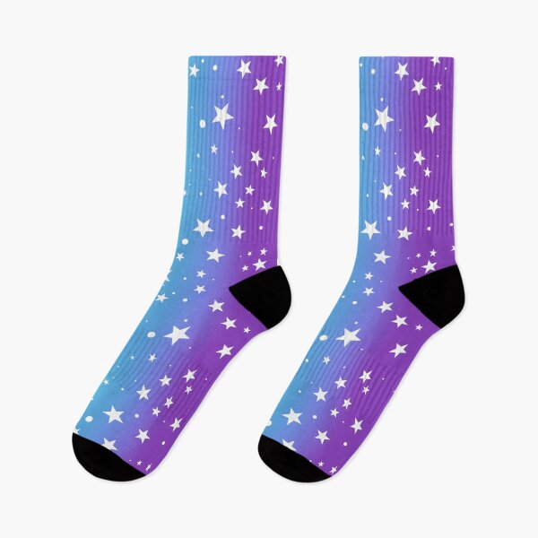 Item preview, Purple Blue Starry Sky - Asterisks designed and sold by MadandMean.