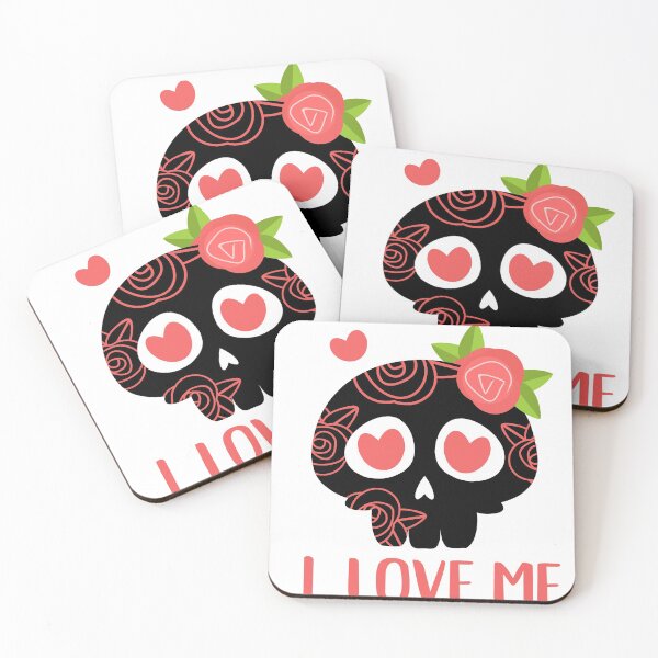 Item preview, i love me skull designs  designed and sold by BeautyArtsHub.
