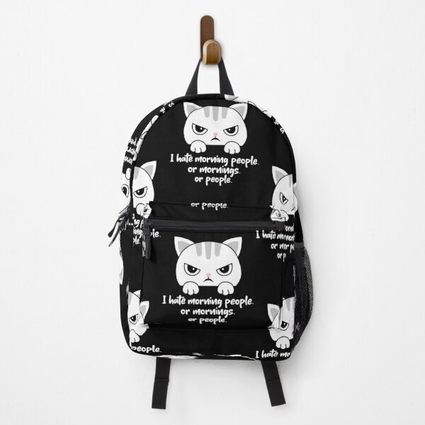 Item preview, I hate morning people or mornings or people. Grumpy cat designed and sold by Rebel-Design.