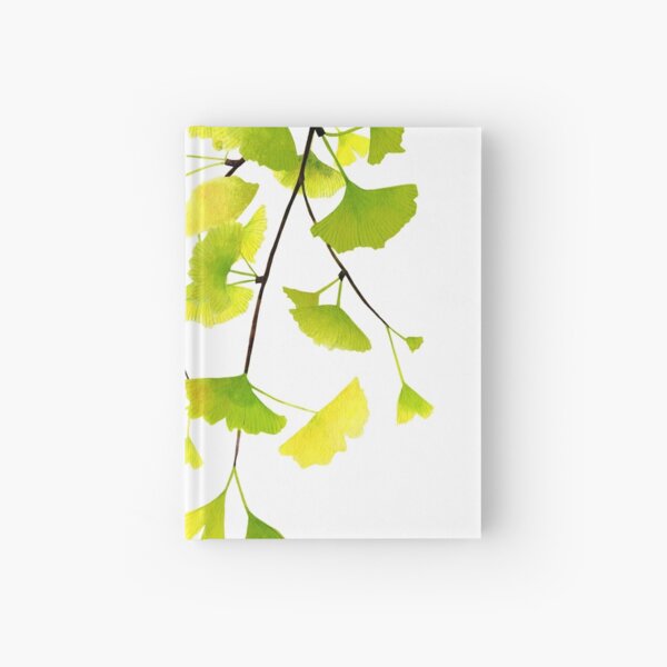 Ginkgo Branches Watercolor Hardcover Journal