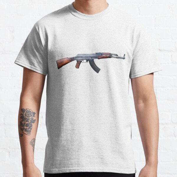 T shirt originaux Hommes Col rond Grande taille AK47 Carabine