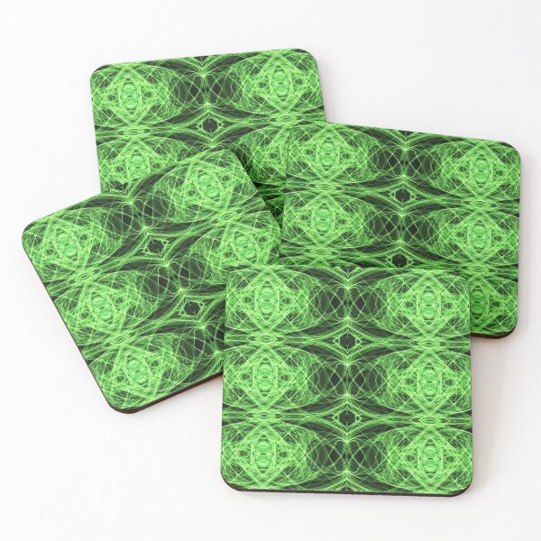Item preview, Liquid Light Series #2 ~ Green Abstract Fractal Pattern designed and sold by Ascension Vibrations.