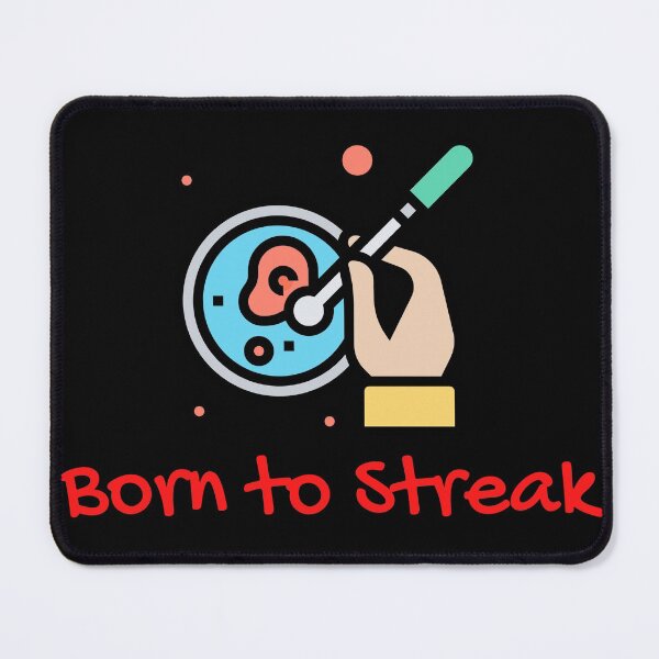 Item preview, BORN TO STREAK!  FUNNY agar plate  Microbiology Med Tech Lab Tech designed and sold by Hippiesole.