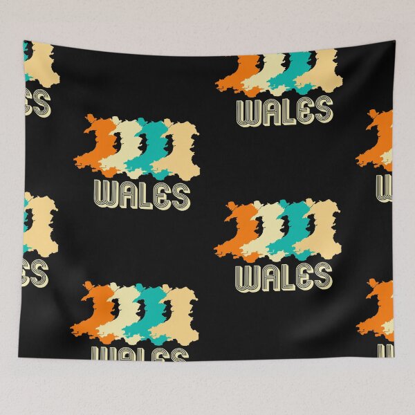 Item preview, Wales retro map designed and sold by Mila1946.