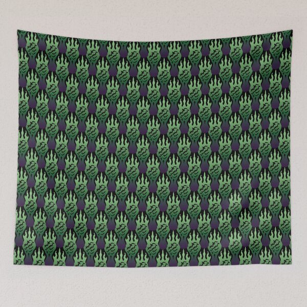 Item preview, Fiery Dark Flames Pattern designed and sold by Daniel Bevis Design.