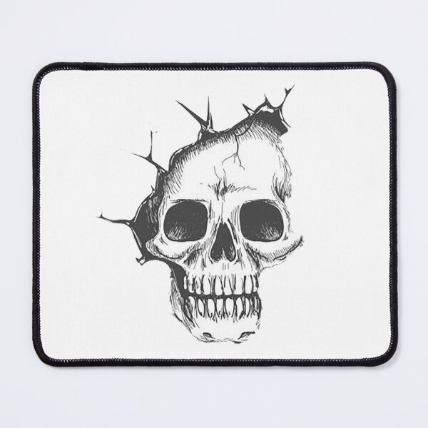 Item preview, Cool Partial Skull, black and white design designed and sold by Nostrathomas66.