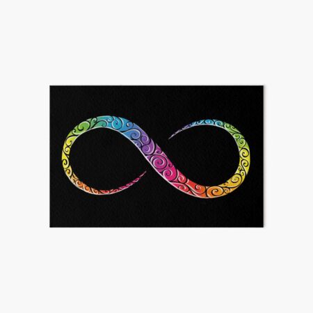 Neurodiversity Pride Black Art Board Print