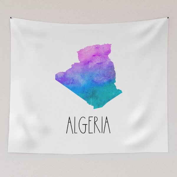 Item preview, Algeria Watercolor Map - Algerian designed and sold by MountainD.