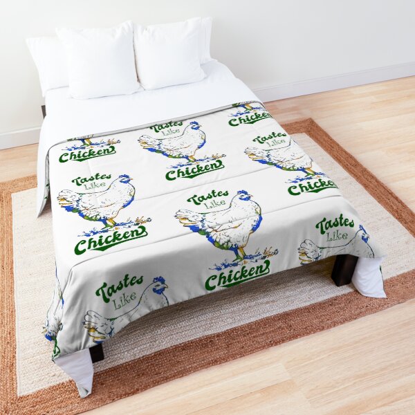 Tastes Like Chicken - Whimsical - Funny - Farm Animal Comforter