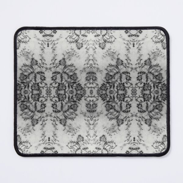 Artikelvorschau, Chic Contrast Black and White Symmetric Floral Lace Repeat Pattern entworfen und verkauft von LaceySkies.