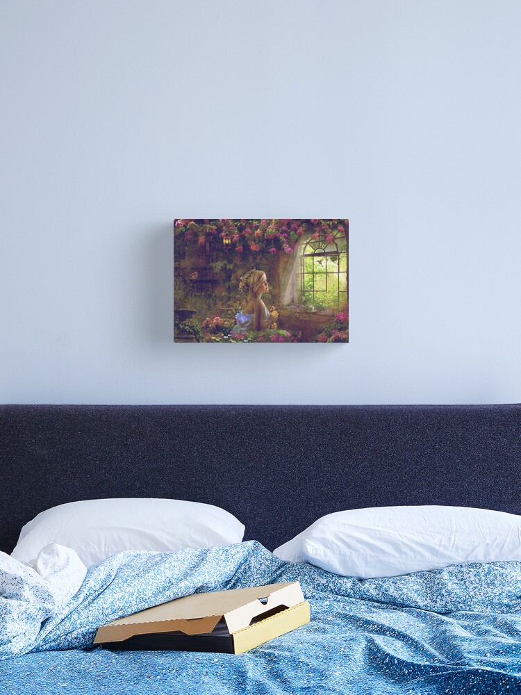 Thumbnail 2 of 3, Canvas Print, Hide Away designed and sold by phatpuppyart.