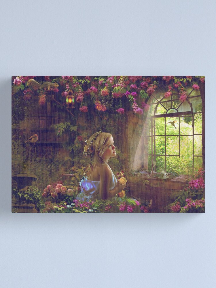 Thumbnail 1 of 3, Canvas Print, Hide Away designed and sold by phatpuppyart.