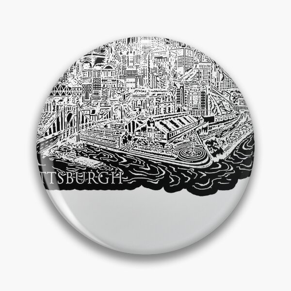 Item preview, THE PITTSBURGH VINTAGE MAP STICKER AND SHIRT  designed and sold by GetonOver.