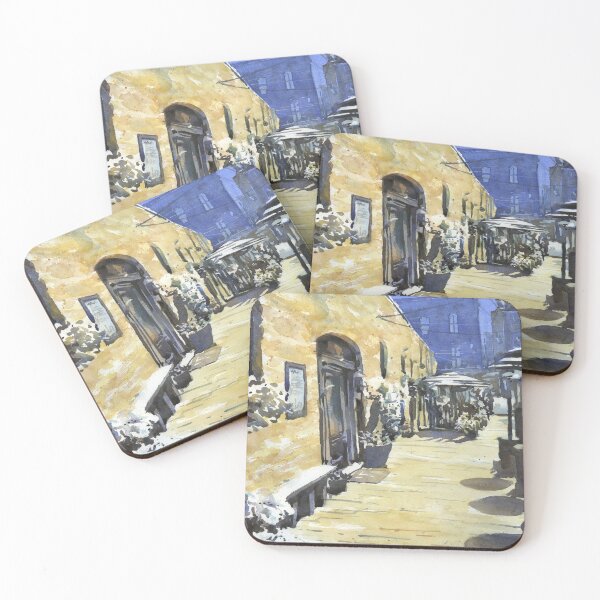 Item preview, Elizabeth City, NC alleyway- Pailin's Alley.  Watercolor painting of Pailins Alley in Elizabeth City designed and sold by rfoxphoto.