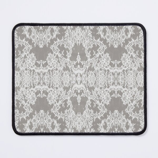 Artikelvorschau, Chic Tonal Light Beige and White Symmetric Floral Lace Repeat Pattern entworfen und verkauft von LaceySkies.