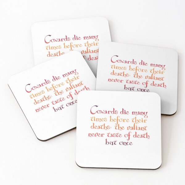 Item preview, Cowards Die Many Times - Shakespeare Quote designed and sold by EagleFang101.