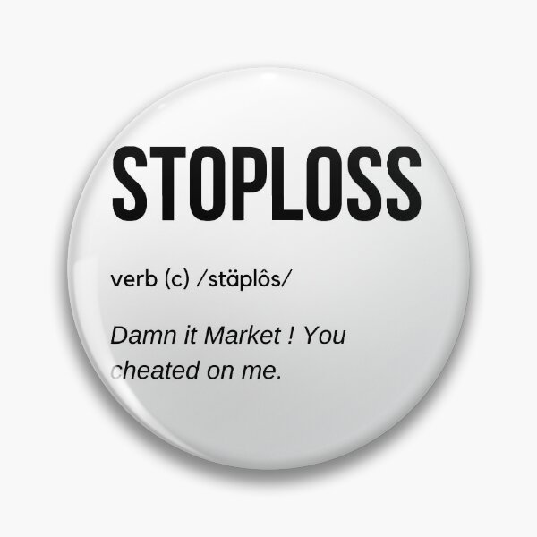 Item preview, Stop Loss Definition (Black) designed and sold by TraderShirts.