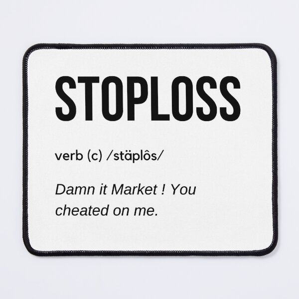 Item preview, Stop Loss Definition (Black) designed and sold by TraderShirts.