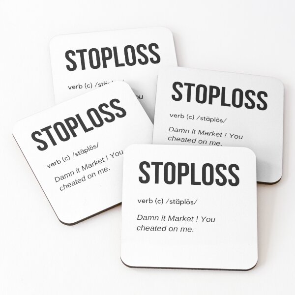 Item preview, Stop Loss Definition (Black) designed and sold by TraderShirts.