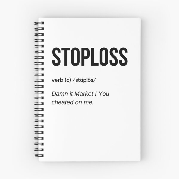Item preview, Stop Loss Definition (Black) designed and sold by TraderShirts.