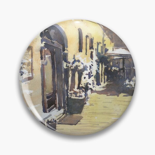 Item preview, Elizabeth City, NC alleyway- Pailin's Alley.  Watercolor painting of Pailins Alley designed and sold by rfoxphoto.