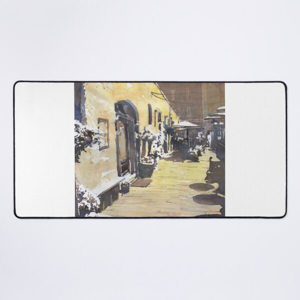 Item preview, Elizabeth City, NC alleyway- Pailin's Alley.  Watercolor painting of Pailins Alley designed and sold by rfoxphoto.