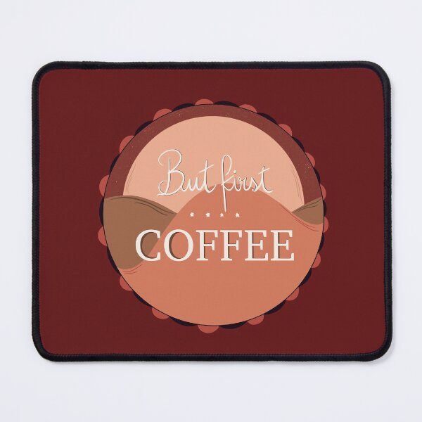 Item preview, But first Coffee Handwritten Circle Design designed and sold by bubblyshades.