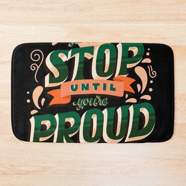 Item preview, Don't stop until you're proud motivation quote designed and sold by MHassan92.