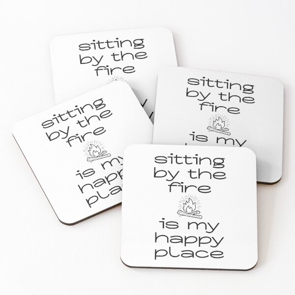 Item preview, Sitting By The Fire Is My Happy Place designed and sold by Martini-Four.