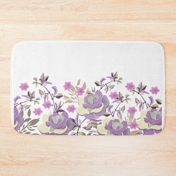 Item preview, Floral Seamless Border with Pink Flowers designed and sold by GeeHanz.