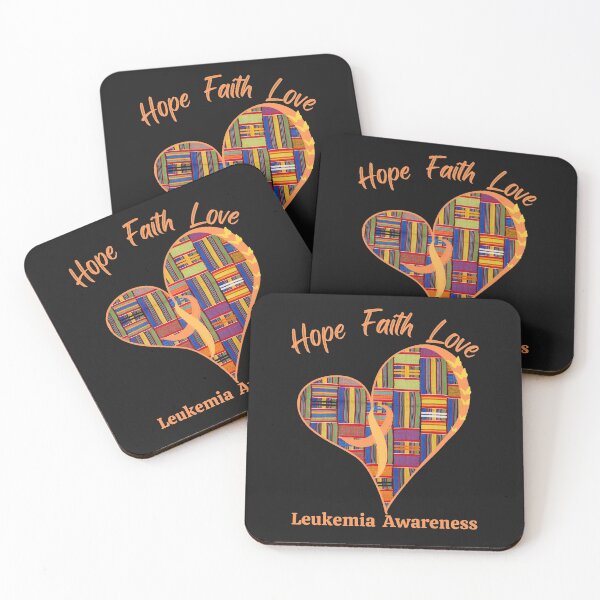Item preview, Leukemia Cancer Awareness - Hope Faith Love designed and sold by Cancer Support  Regal Studio.