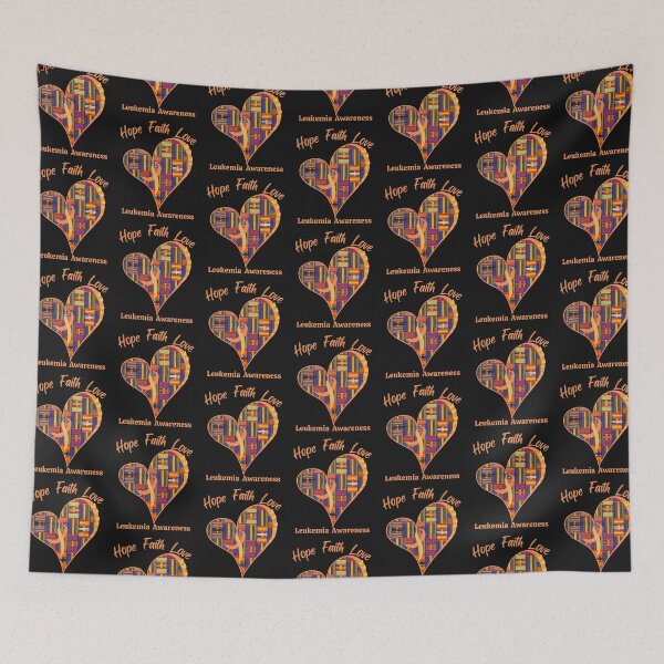 Item preview, Leukemia Cancer Awareness - Hope Faith Love designed and sold by Cancer Support  Regal Studio.
