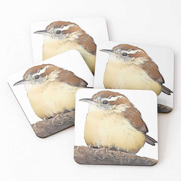 Item preview, Carolina Wren Cute Round Bird designed and sold by KxNation.