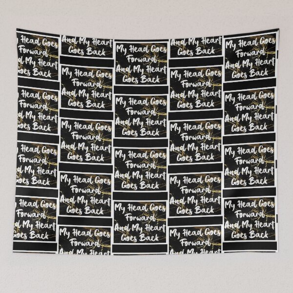 Item preview, My Head Goes Forward And My Heart Goes Back designed and sold by QlickDesign.