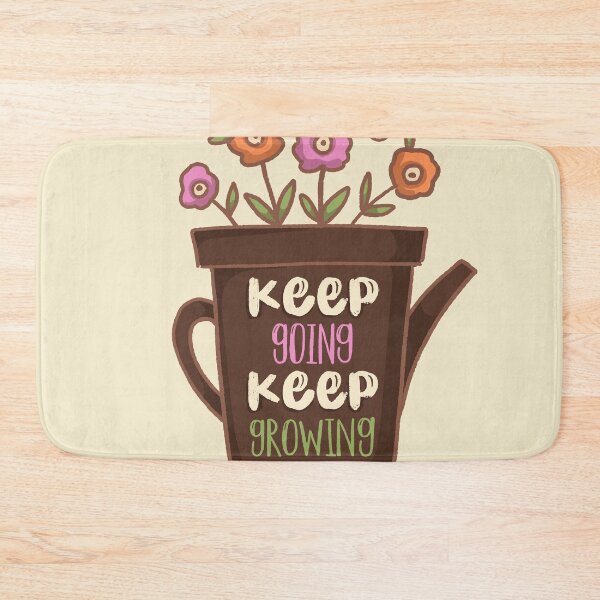 Item preview, cool keep going keep growing flower pot Motivational quote  designed and sold by MHassan92.