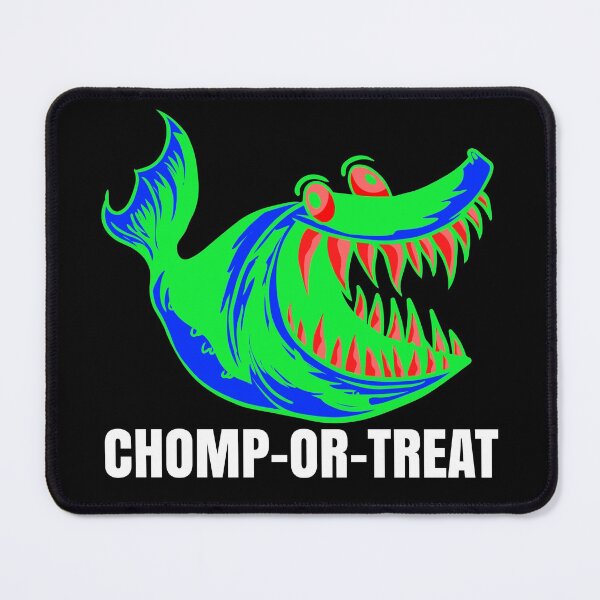 Item preview, Halloween Trick-or-Treat Creepy Cute Cartoon Shark Monster designed and sold by CharJens.