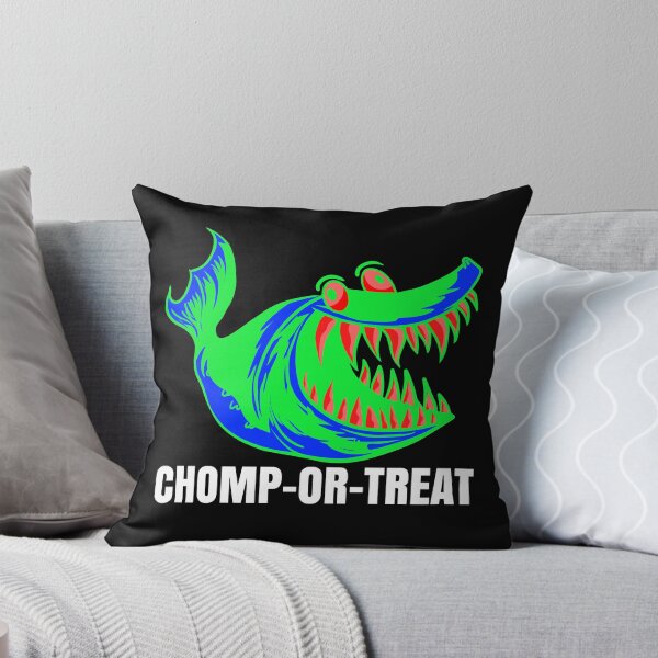 Item preview, Halloween Trick-or-Treat Creepy Cute Cartoon Shark Monster designed and sold by CharJens.