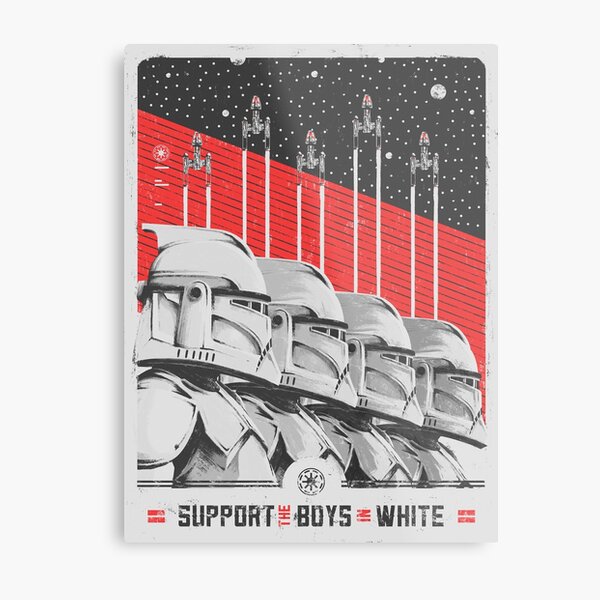 Support the boys in white Metal Print