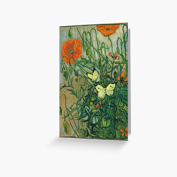 Item preview, Van Gogh - Butterflies and Poppies designed and sold by hardscuffle.
