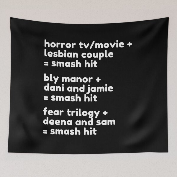 Item preview, Horror TV/Movie with Lesbian Couple Equals Smash Hit (White) designed and sold by OutofFocusShop.