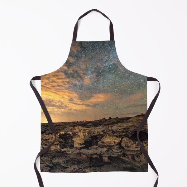Item preview, Bisti Badlands Hoodoos Under Bright New Mexico Starry Night by OLena Art designed and sold by Rocky Mountain Artistry.