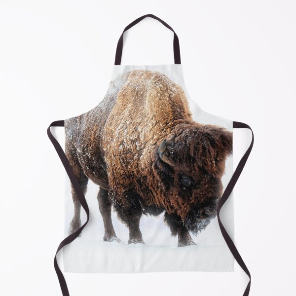 Item preview, An American Bison Moves Through a Winter Snowstorm designed and sold by Rocky Mountain Artistry.