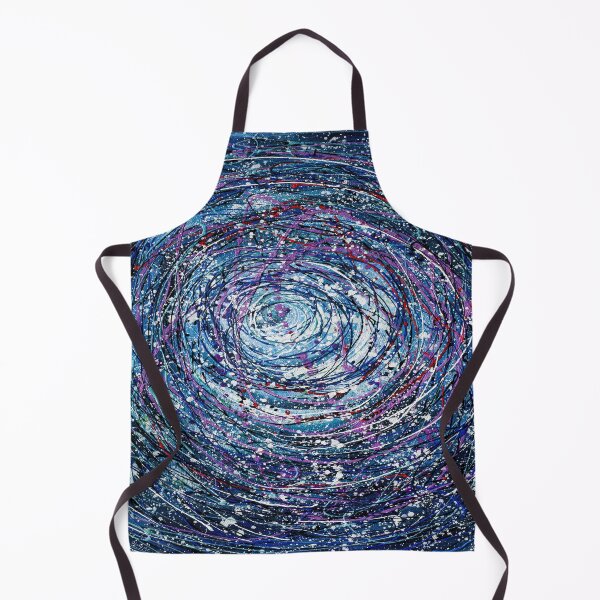 Artikelvorschau, Star Trails kreisförmiges abstraktes Pollock-inspiriertes Gemälde entworfen und verkauft von Rocky Mountain Artistry.