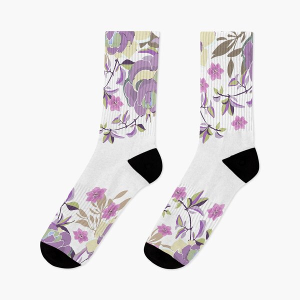 Item preview, Floral Seamless Border with Pink Flowers designed and sold by GeeHanz.