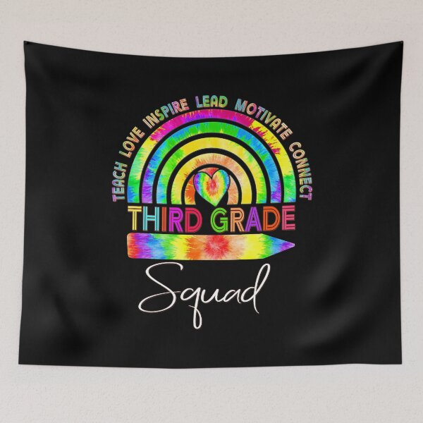 Item preview, 3rd Third Grade Teacher Tie Dye Rainbow Back To School designed and sold by RaymondPurves.