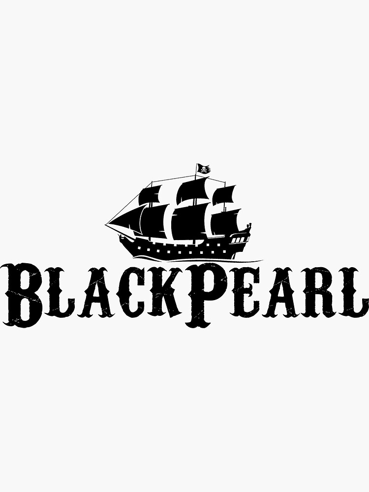 Sticker Pirate Black Pearl Color Black Dimension (largest side) 10 cm