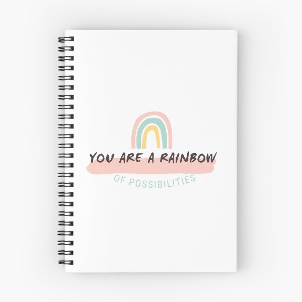 Item preview, You are a rainbow of possibilities Quote Sticker designed and sold by Shery's Studio.