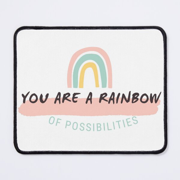 Item preview, You are a rainbow of possibilities Quote Sticker designed and sold by Shery's Studio.