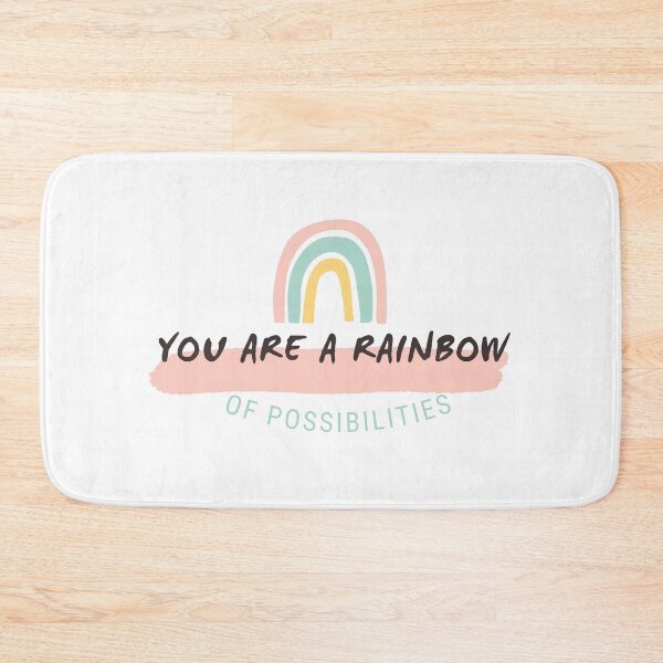 Item preview, You are a rainbow of possibilities Quote Sticker designed and sold by Shery's Studio.
